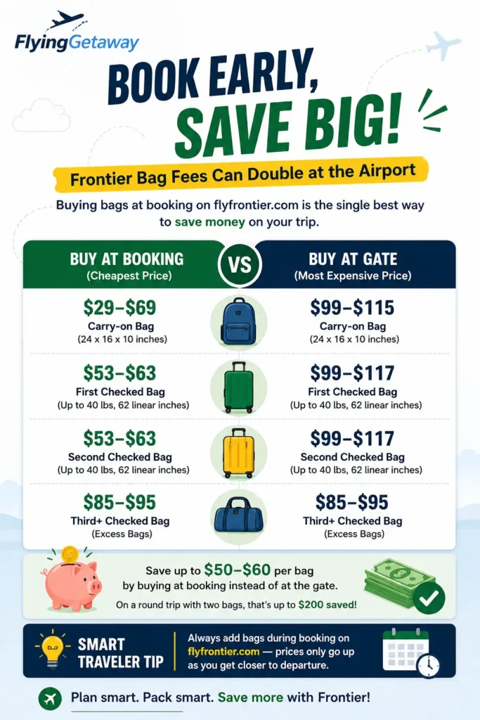 Checked bag on Frontier