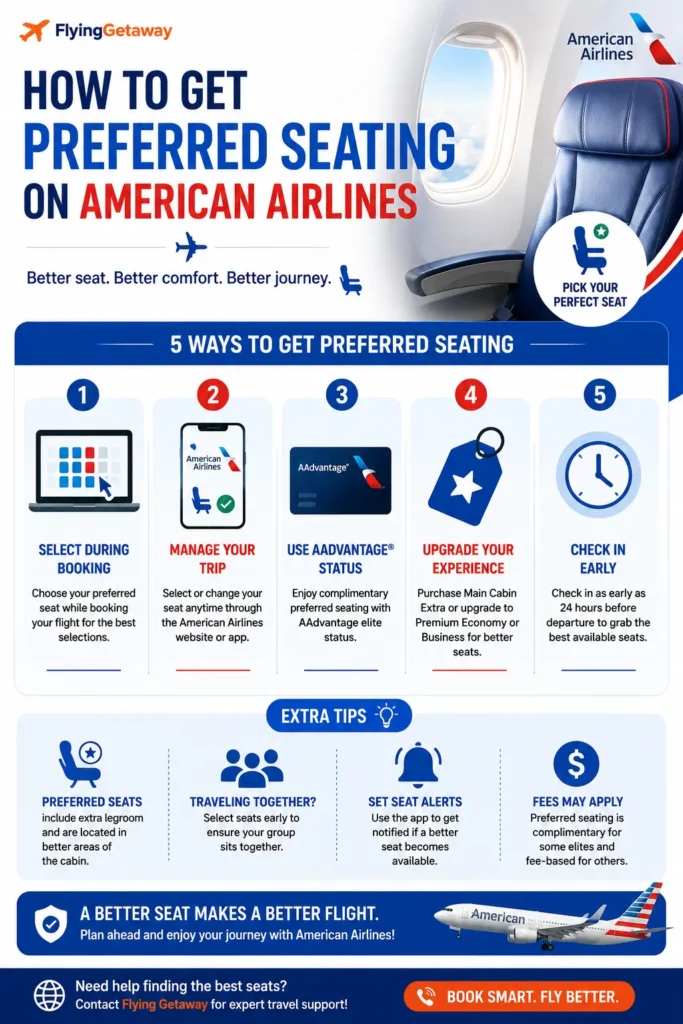 American Airlines seat selection