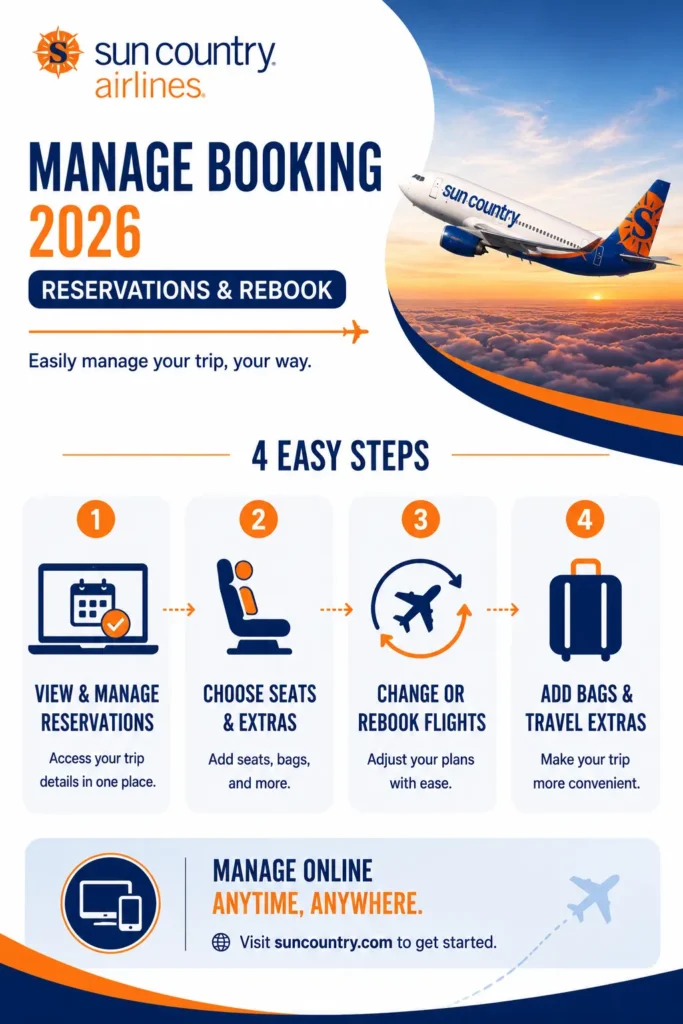 Sun Country Airlines Manage Booking