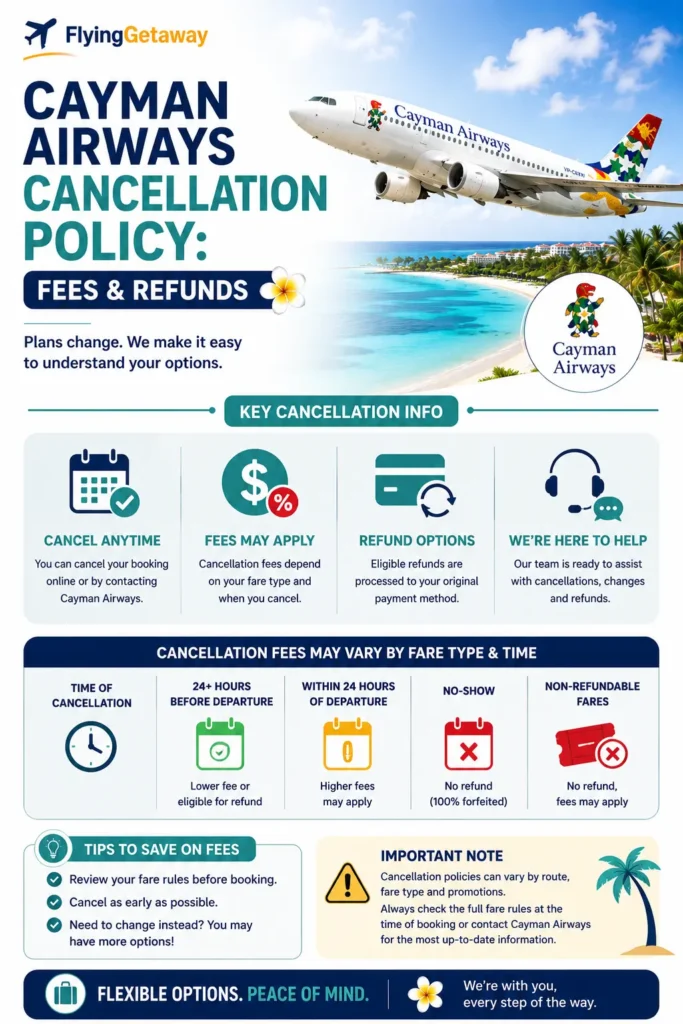 Cayman Airways Cancellation Policy